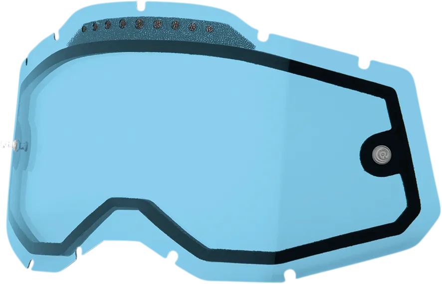 100% Accuri 2/Racecraft 2/Strata 2 Dual Lens - Vented - Blue 59082-00004