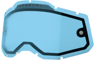 100% Accuri 2/Racecraft 2/Strata 2 Dual Lens - Vented - Blue 59082-00004