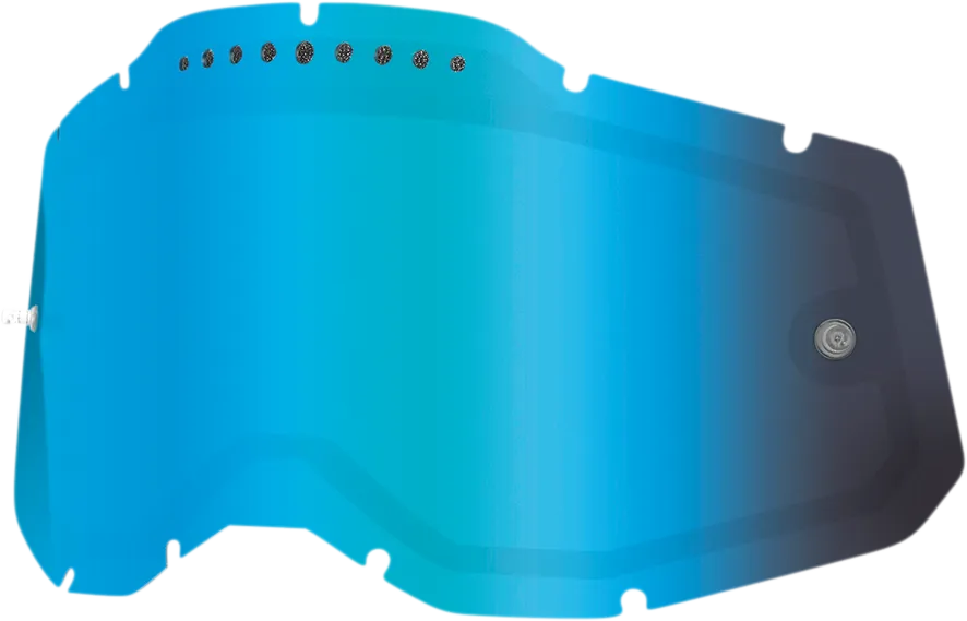 100% Accuri 2/Racecraft 2/Strata 2 Dual Lens - Vented - Blue Mirror 59083-00002