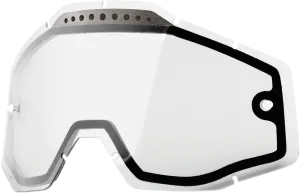 100% Accuri/Racecraft/Strata Dual Lens - Vented - Clear 59009-00001
