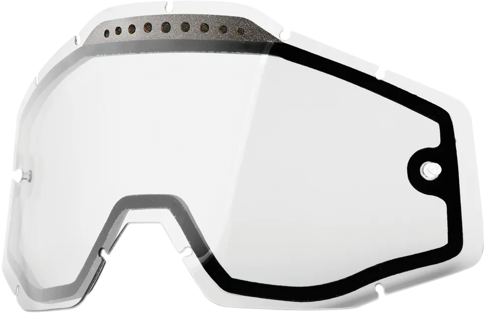 100% Accuri/Racecraft/Strata Dual Lens - Vented - Clear 59009-00001
