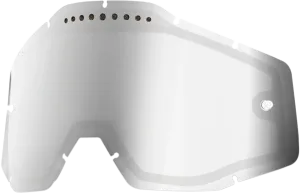 100% Accuri/Racecraft/Strata Dual Lens - Vented - Silver Mirror 59010-00001