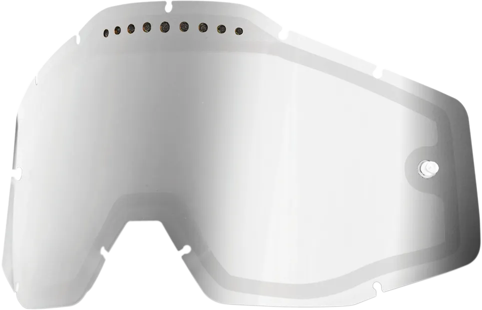 100% Accuri/Racecraft/Strata Dual Lens - Vented - Silver Mirror 59010-00001