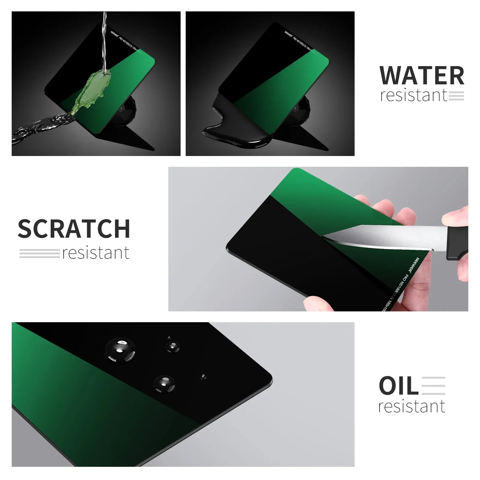 100x100mm Nd1000 Square Filter 10 Stop Ultra Slim Hd 28 Multi Layer Coatings Optical Glass Carrying Case