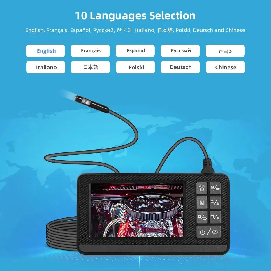 1080p Dual Lens Endoscope Camera Ip67 Waterproof