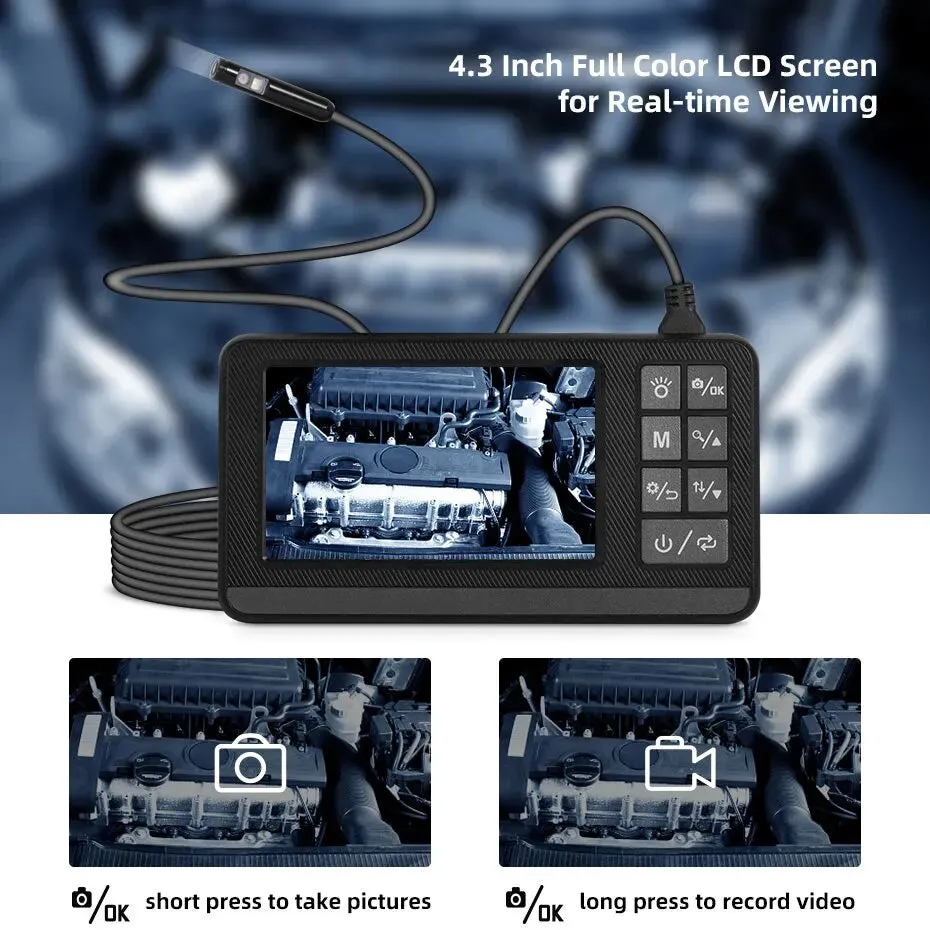 1080p Dual Lens Endoscope Camera Ip67 Waterproof