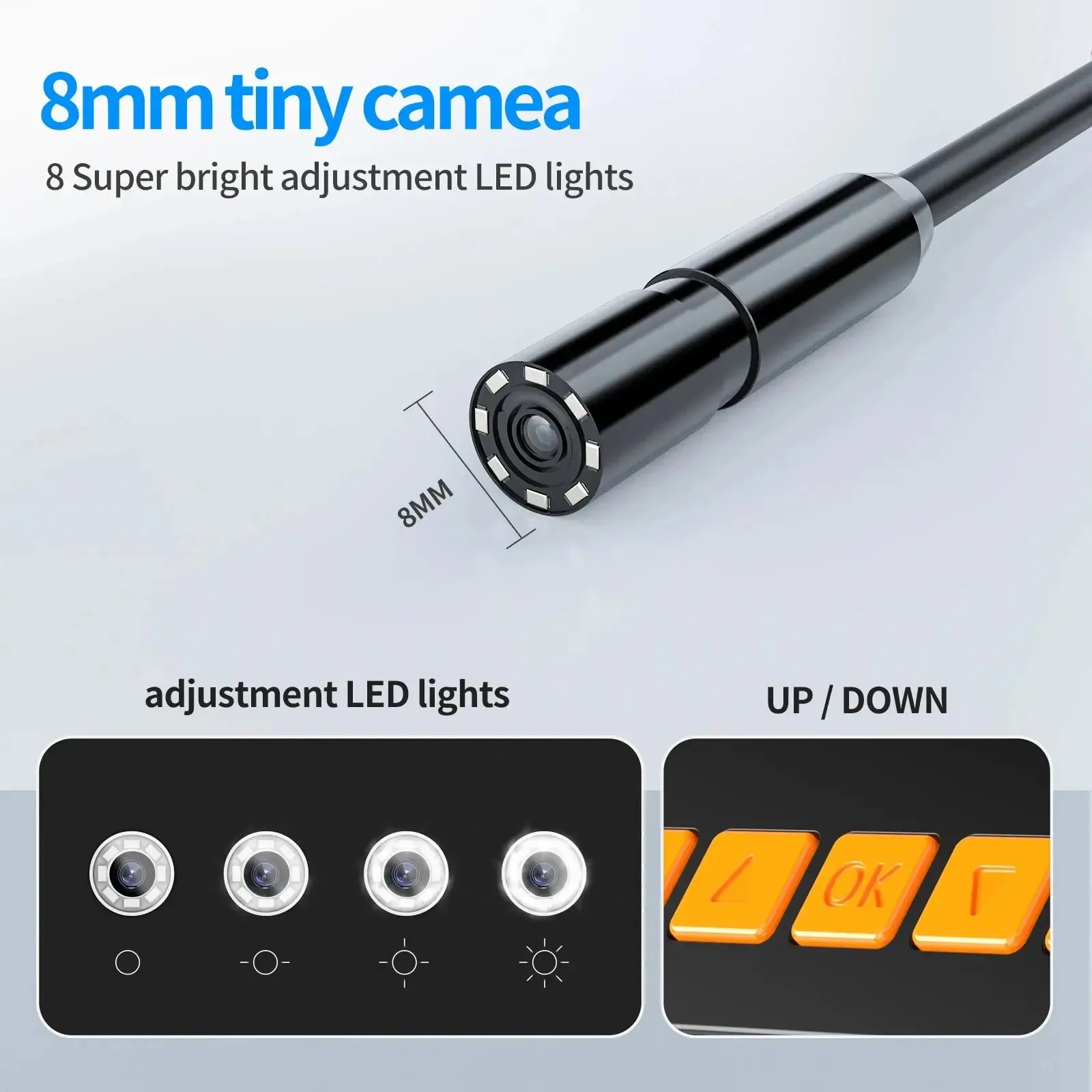 1080p Industrial Endoscope Camera with Dual Lens