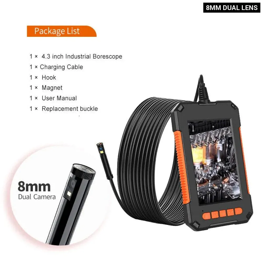 1080p Industrial Endoscope Camera with Dual Lens