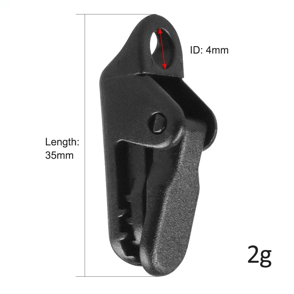 10pcs Tarp Awning Clamp Clips Tent Snaps Hangers Boat Covers Outdoor Camping Tent Tighten Lock Grip Clamp with Carabiner 35X8mm