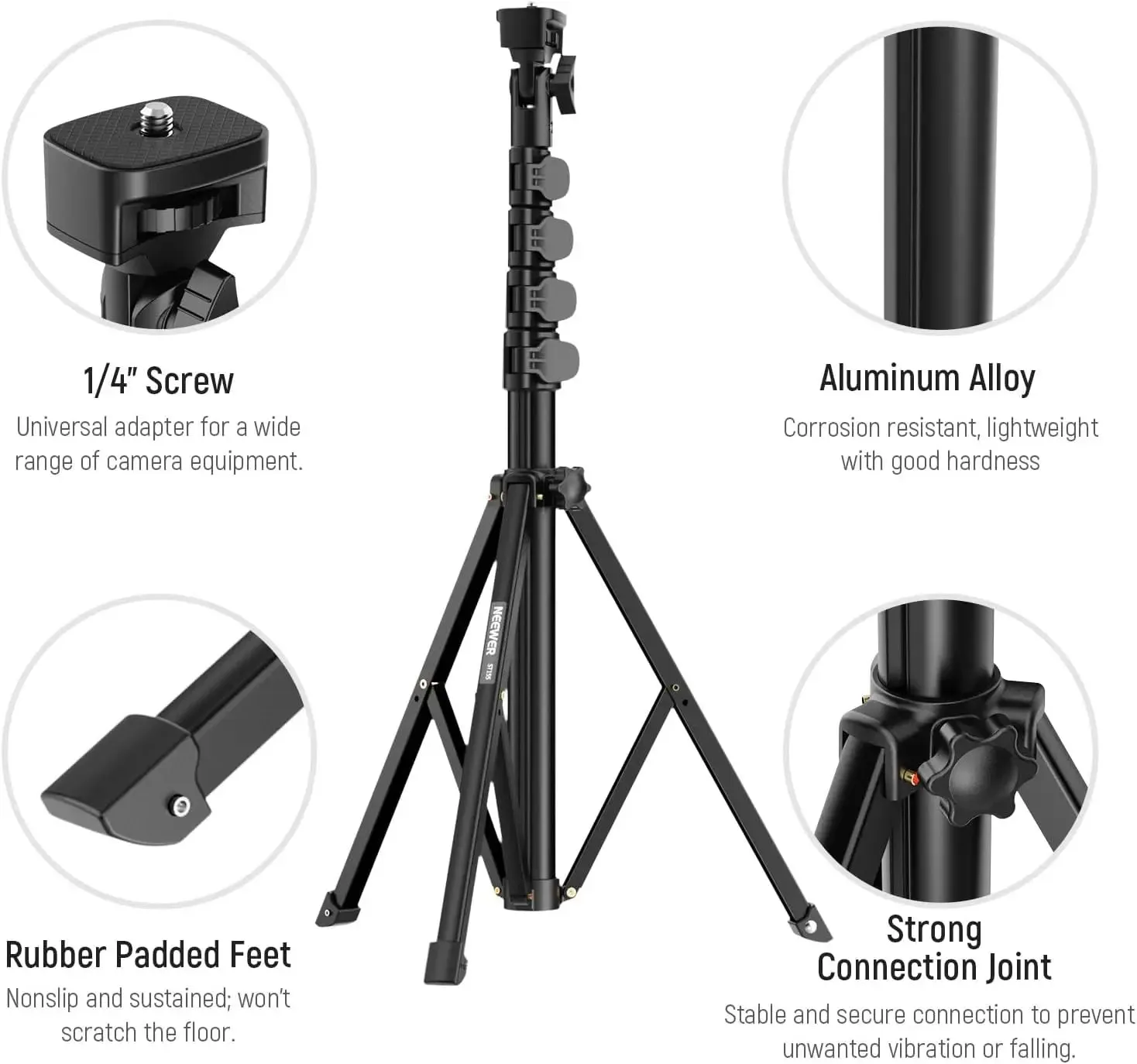 18 61 Phone Tripod & Selfie Stick with 360 Dual Holder for Video Recording & Teleprompter