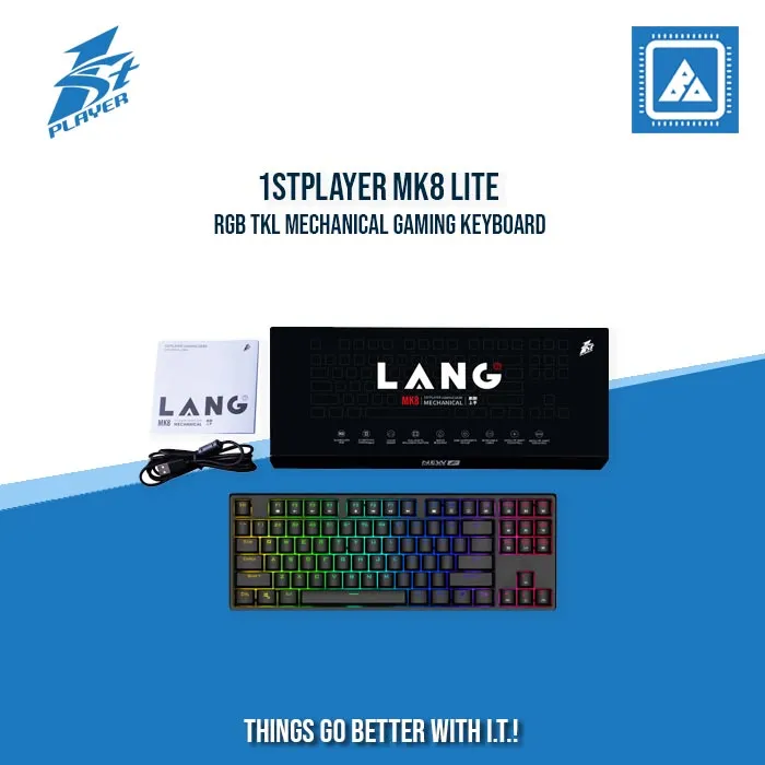 1STPLAYER MK8 LITE RGB TKL MECHANICAL GAMING KEYBOARD