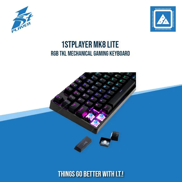 1STPLAYER MK8 LITE RGB TKL MECHANICAL GAMING KEYBOARD