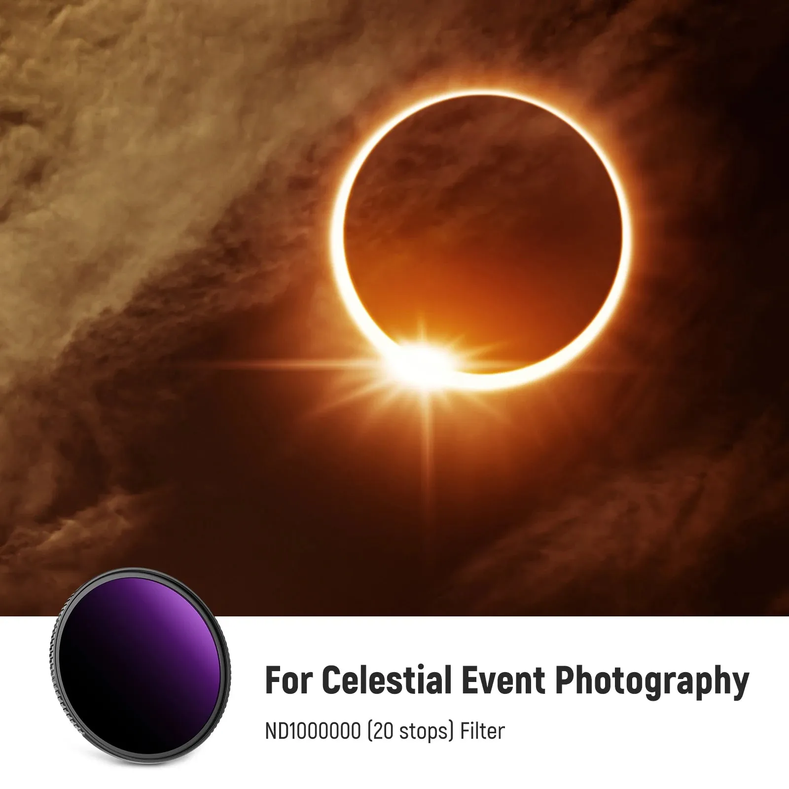 20 Stop Ultra Dark Nd Filter for Dslr Camera Nd1000000