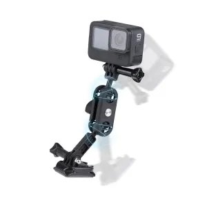 360 Degree Pivot Motorcycle Helmet Mount for Magic Arm Adapter