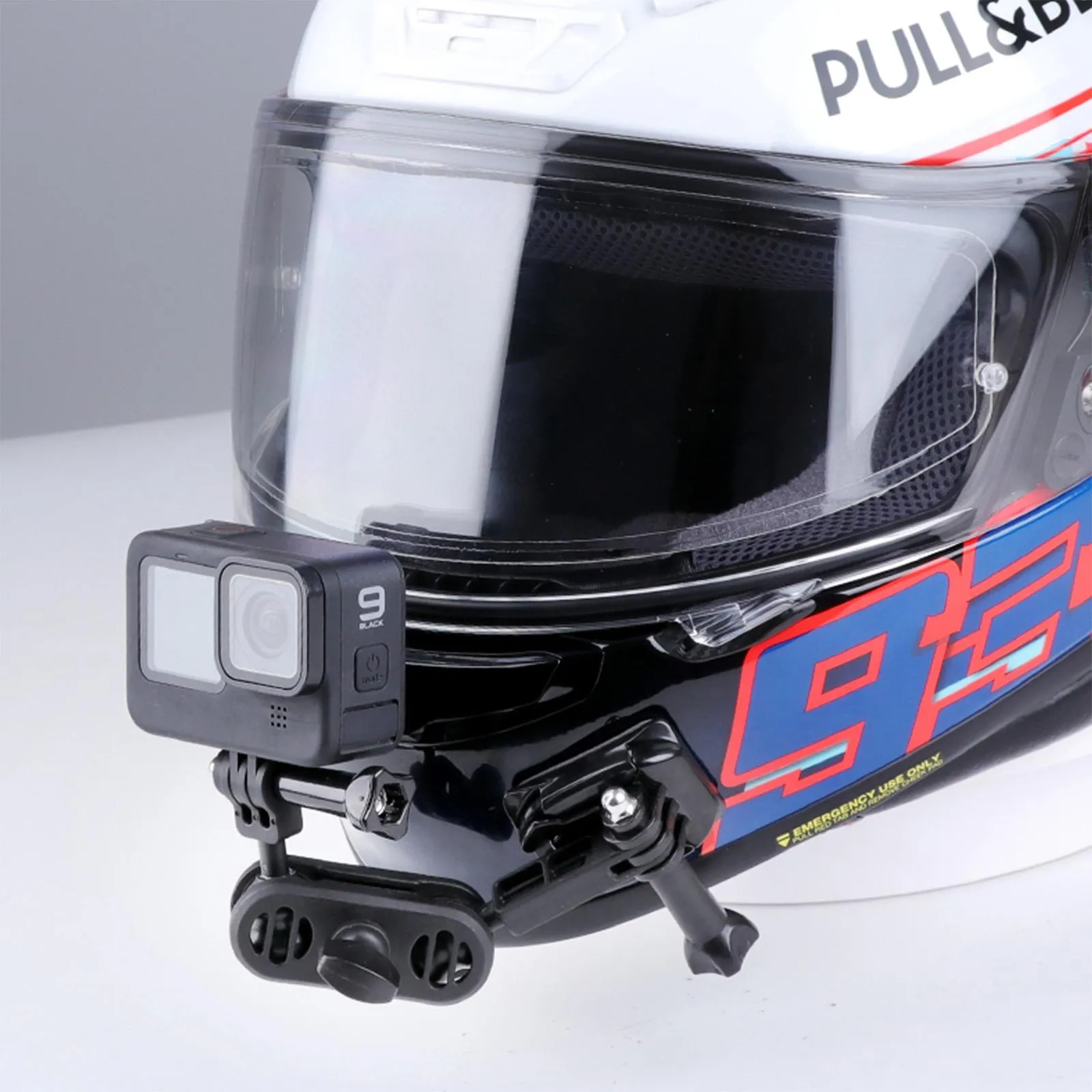 360 Degree Pivot Motorcycle Helmet Mount for Magic Arm Adapter