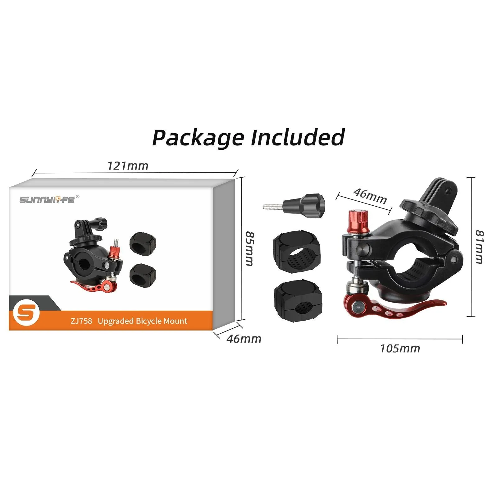 360 Degree Rotating Bike Mount for Sports Cameras