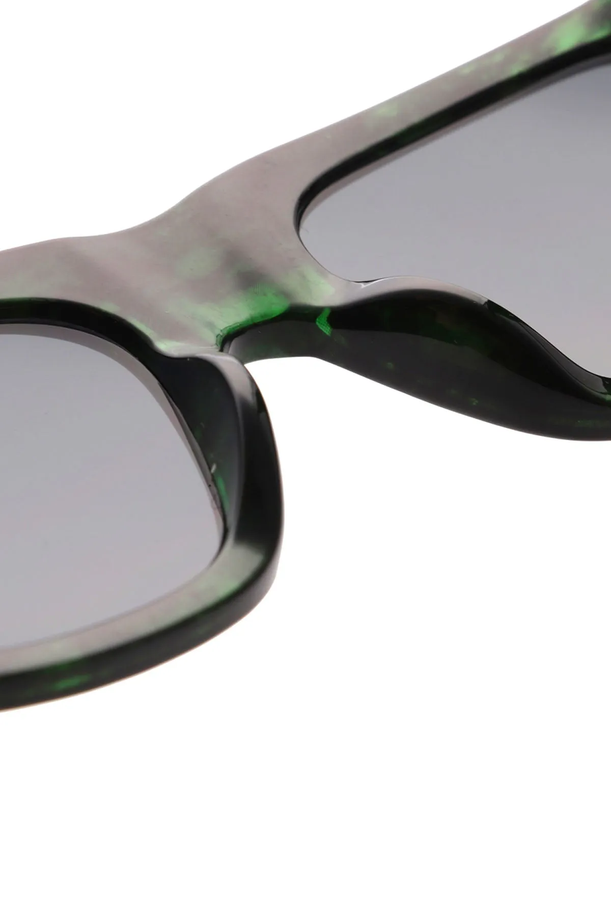 A Kjaerbede Agnes Green Marble Sunglasses