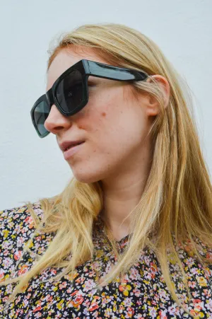 A Kjaerbede Agnes Green Marble Sunglasses