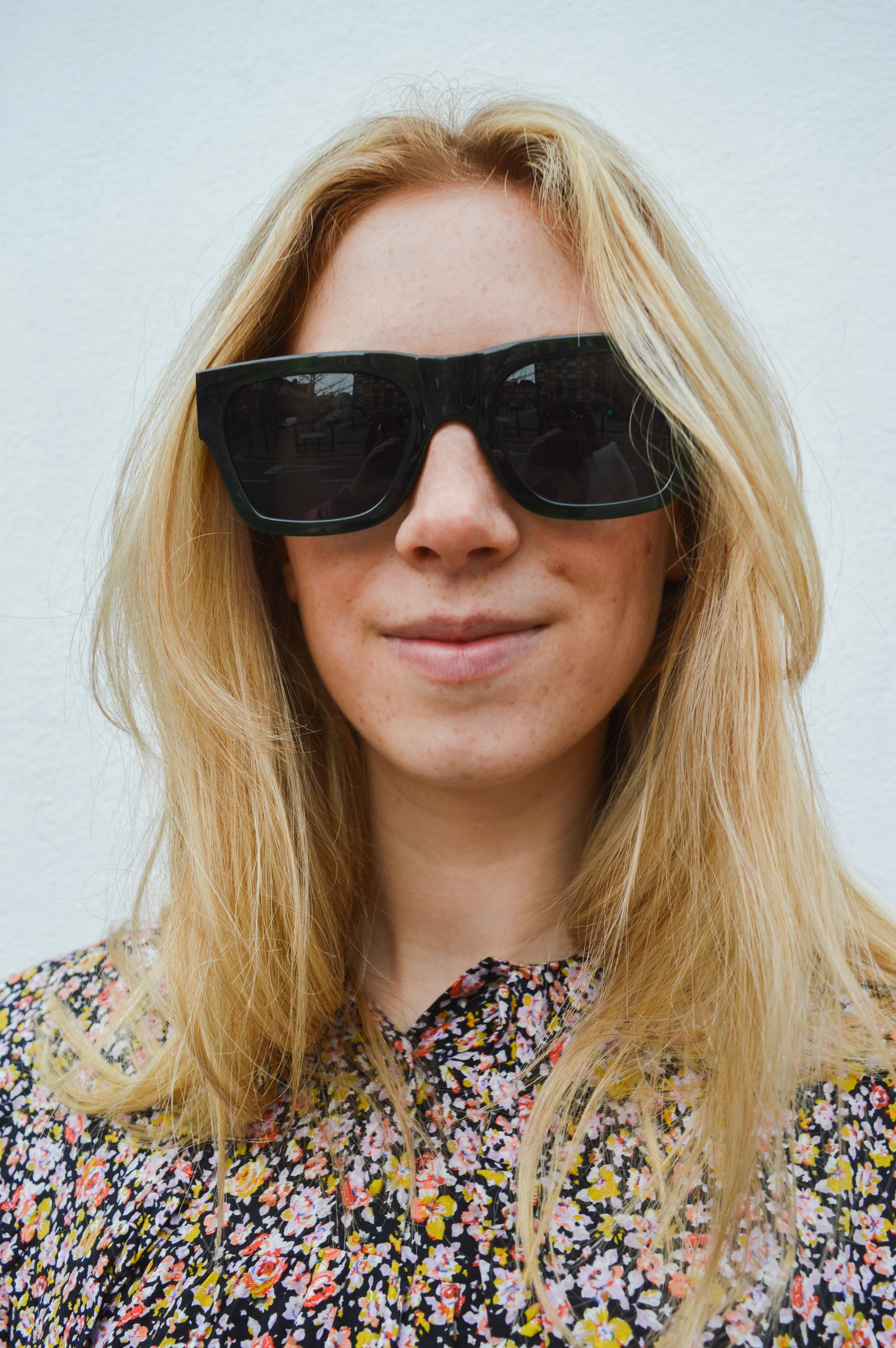 A Kjaerbede Agnes Green Marble Sunglasses