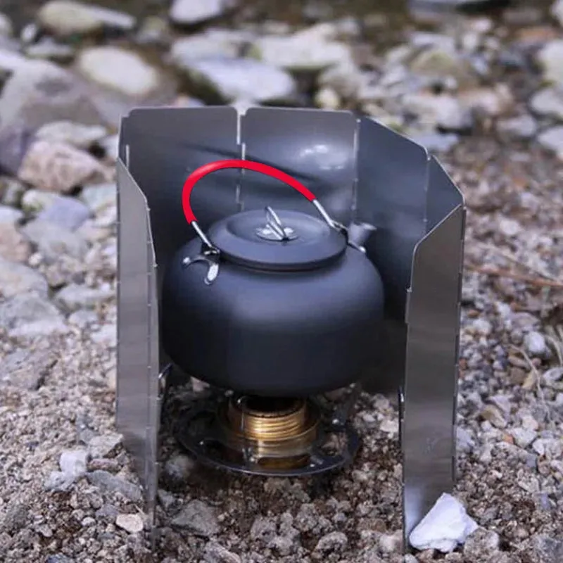 ALOCS 1.4L Aluminum Outdoor Kettle Camping Picnic Water Teapot Coffee Pot Cookware Teapot for Camping Traveling Hunting CW-K03