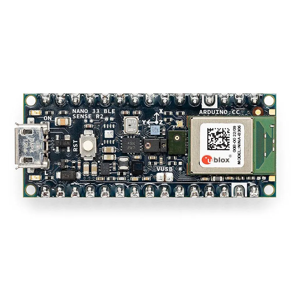 Arduino Nano 33 BLE Sense REV2 (with headers)