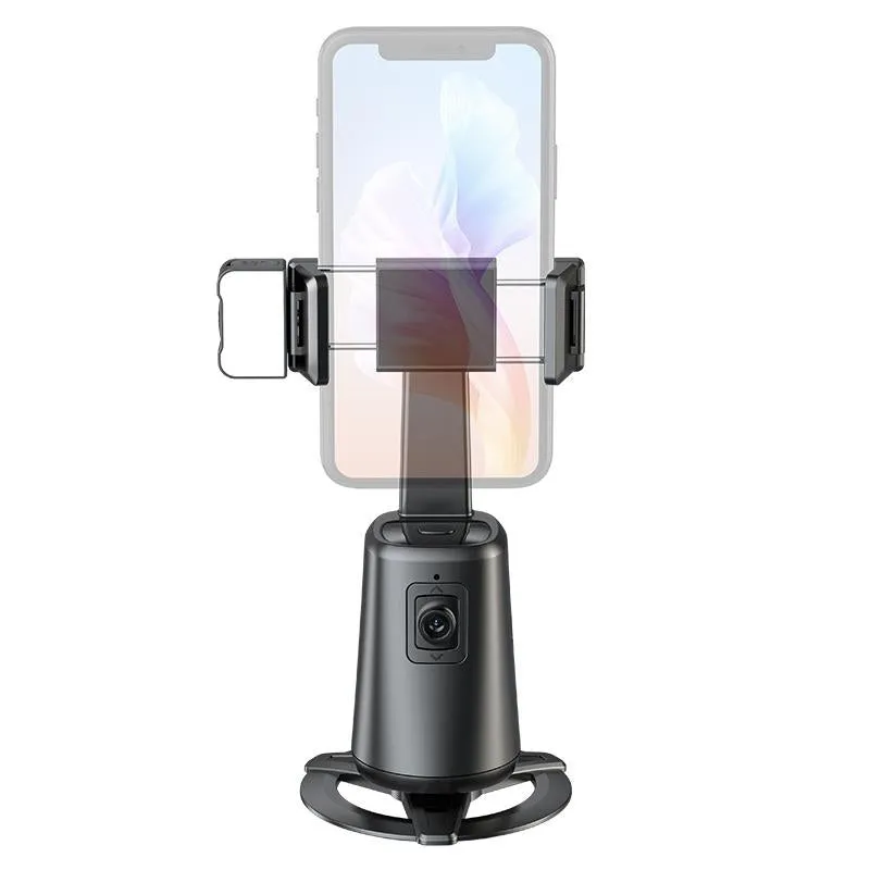 Auto Tracking Gimbal Stabilizer with Fill Light and Selfie Stick - 360 Degree Rotation