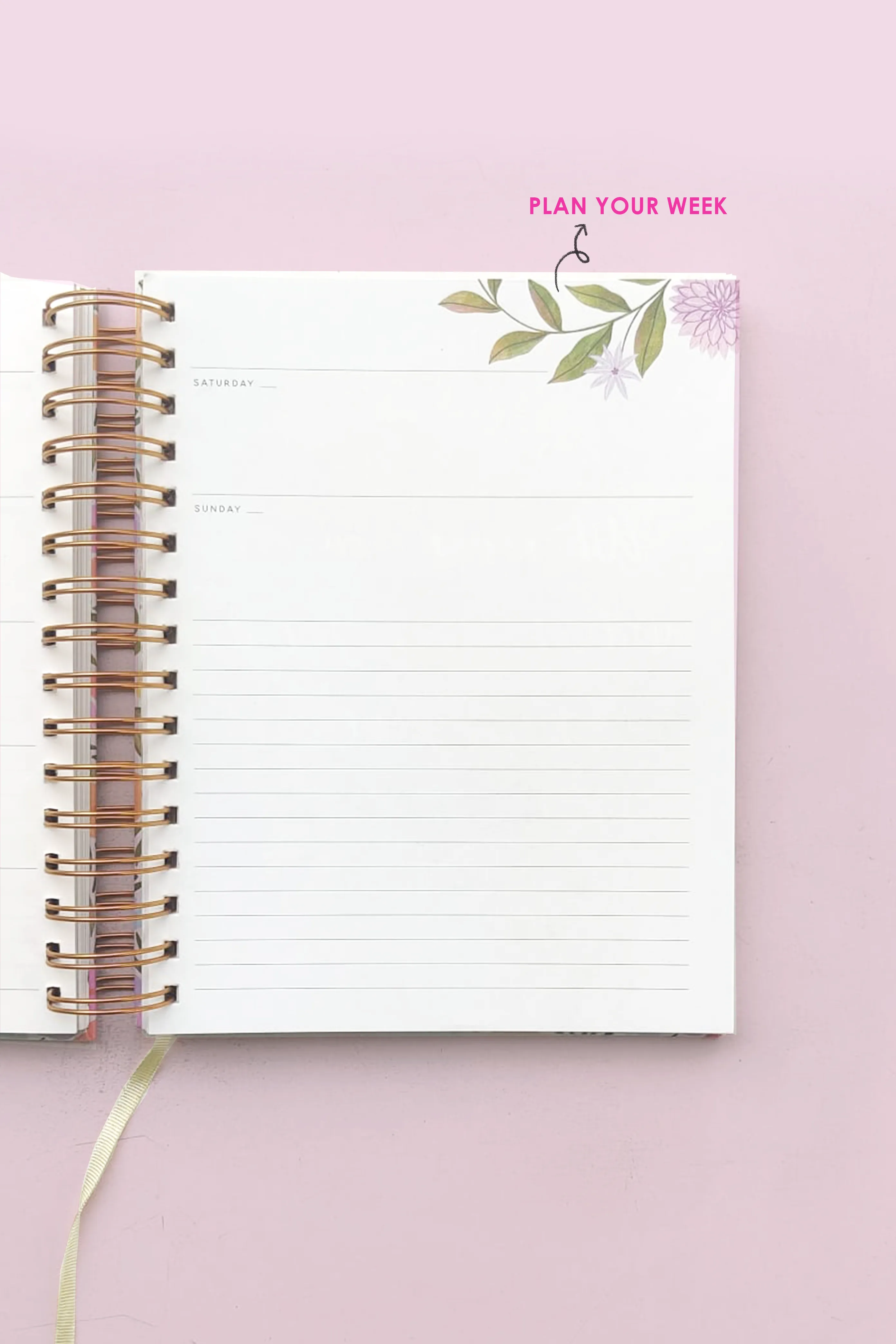 Bird Vines Wiro Undated Planner