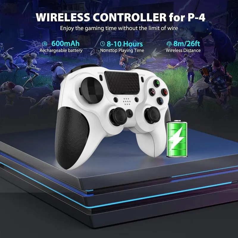 Bluetooth Gamepad for Ps4 Pro with Dual Vibration and Six-axis Control