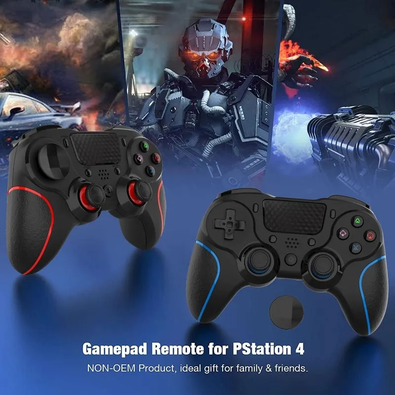 Bluetooth Gamepad for Ps4 Pro with Dual Vibration and Six-axis Control