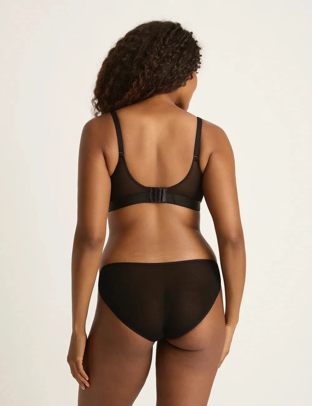 Boody Bamboo Mesh Full Bust Wireless Bra in Black