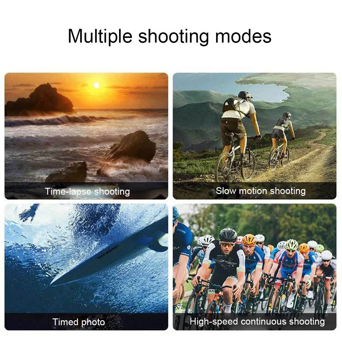 C1 Dual Screen 2.0 Inch 1.3 Inch Screen Anti Shake 4k Wifi Sport Action Camera Camcorder with Waterproof Housing Case Allwinner V316 170 Degrees Wide Angle