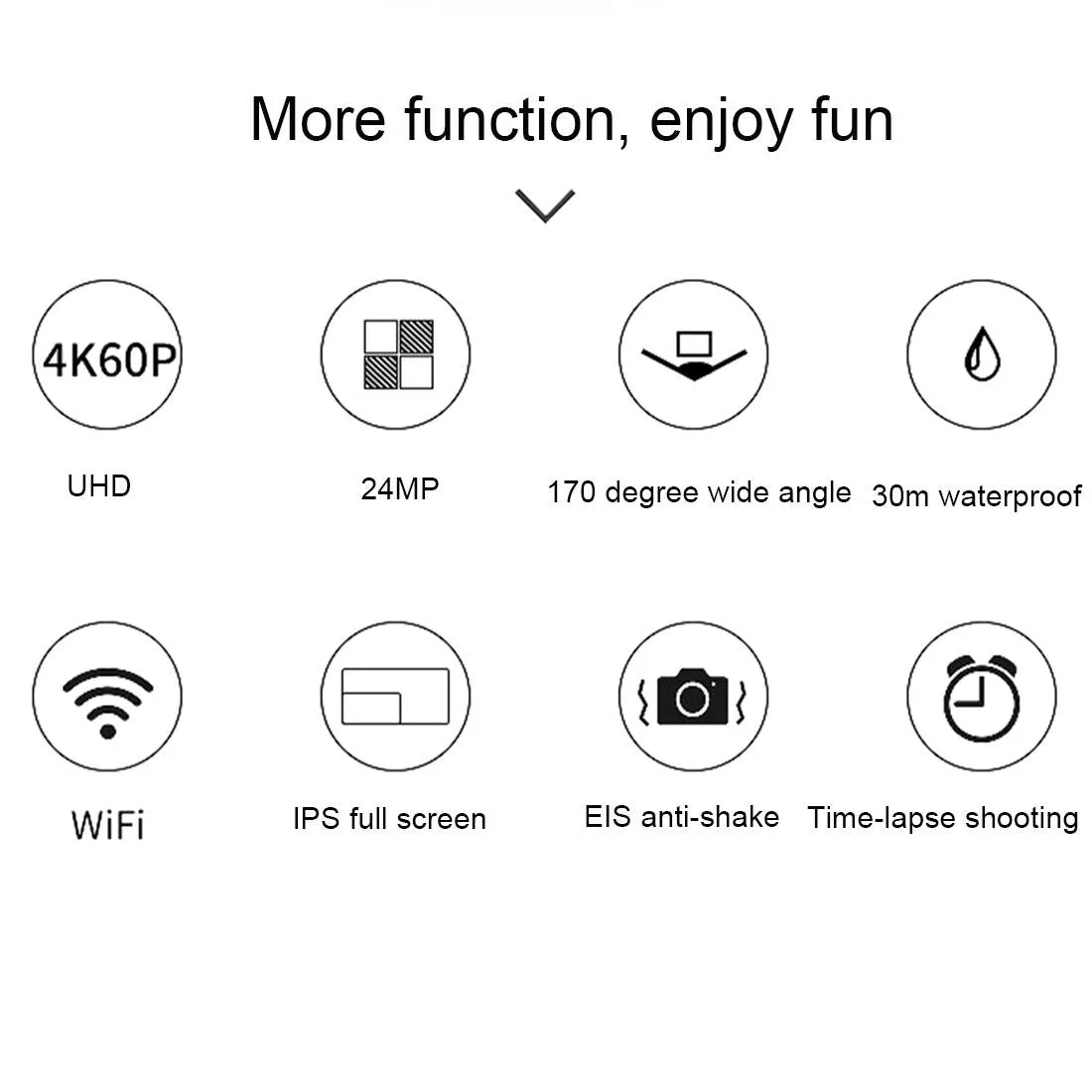 C1 Dual Screen 2.0 Inch 1.3 Inch Screen Anti Shake 4k Wifi Sport Action Camera Camcorder with Waterproof Housing Case Allwinner V316 170 Degrees Wide Angle
