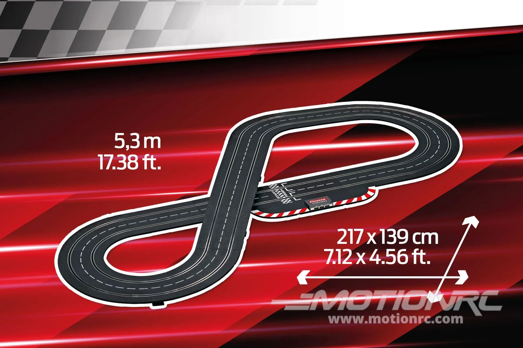 Carrera Flames and Fame 1/32 Scale Evolution Slot Car Set