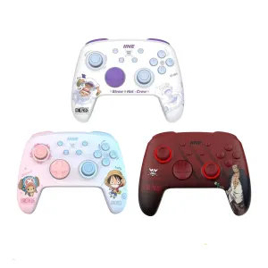 Cartoon Design Wireless Pro Controller Wake Up Macro Turbo Function Rgb Lighting Compatible with Nitendo Switch