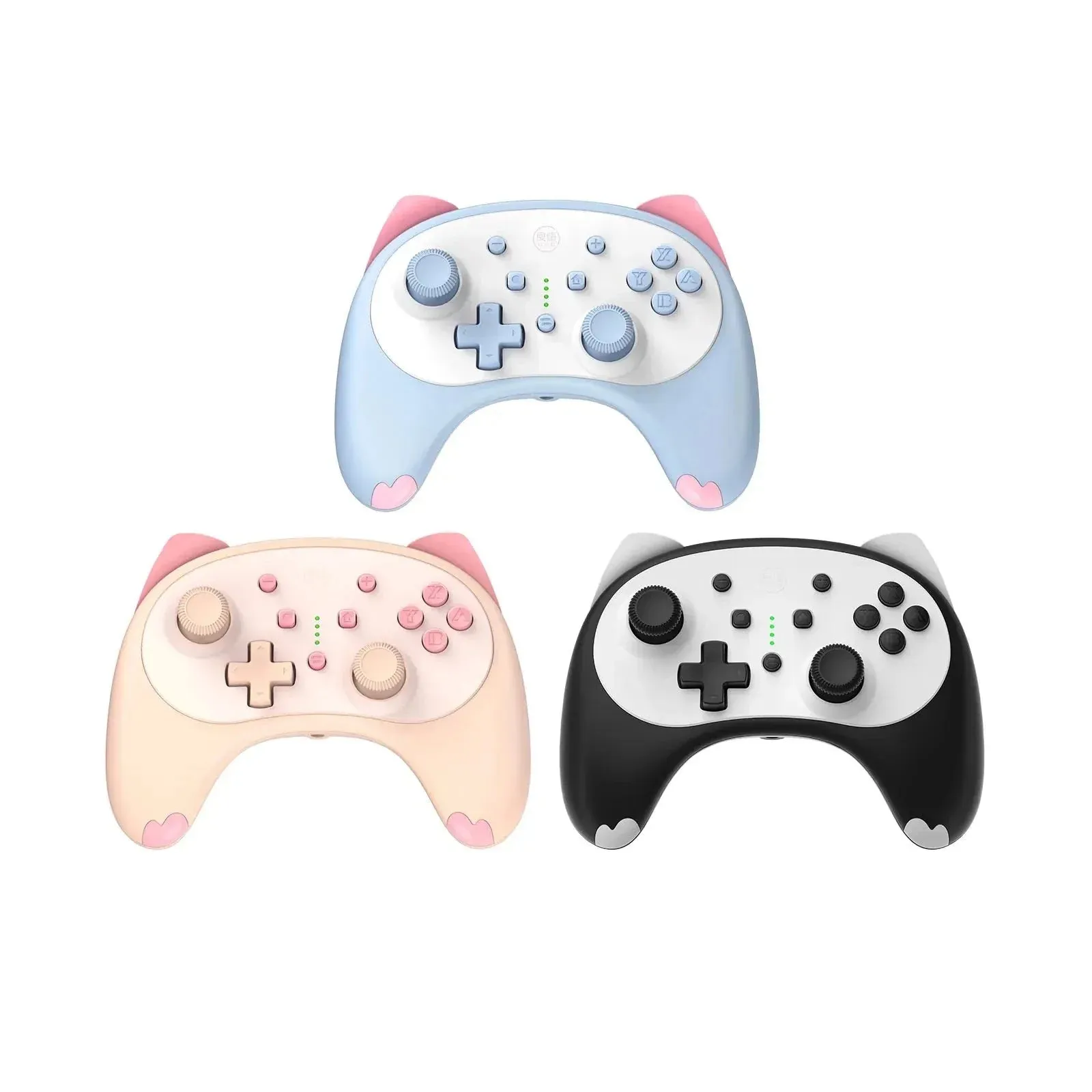 Cartoon Kitten Wake Up Voice Wireless Controller Headset Support Compatible Nintendo Switch/switch Lite/switch Oled