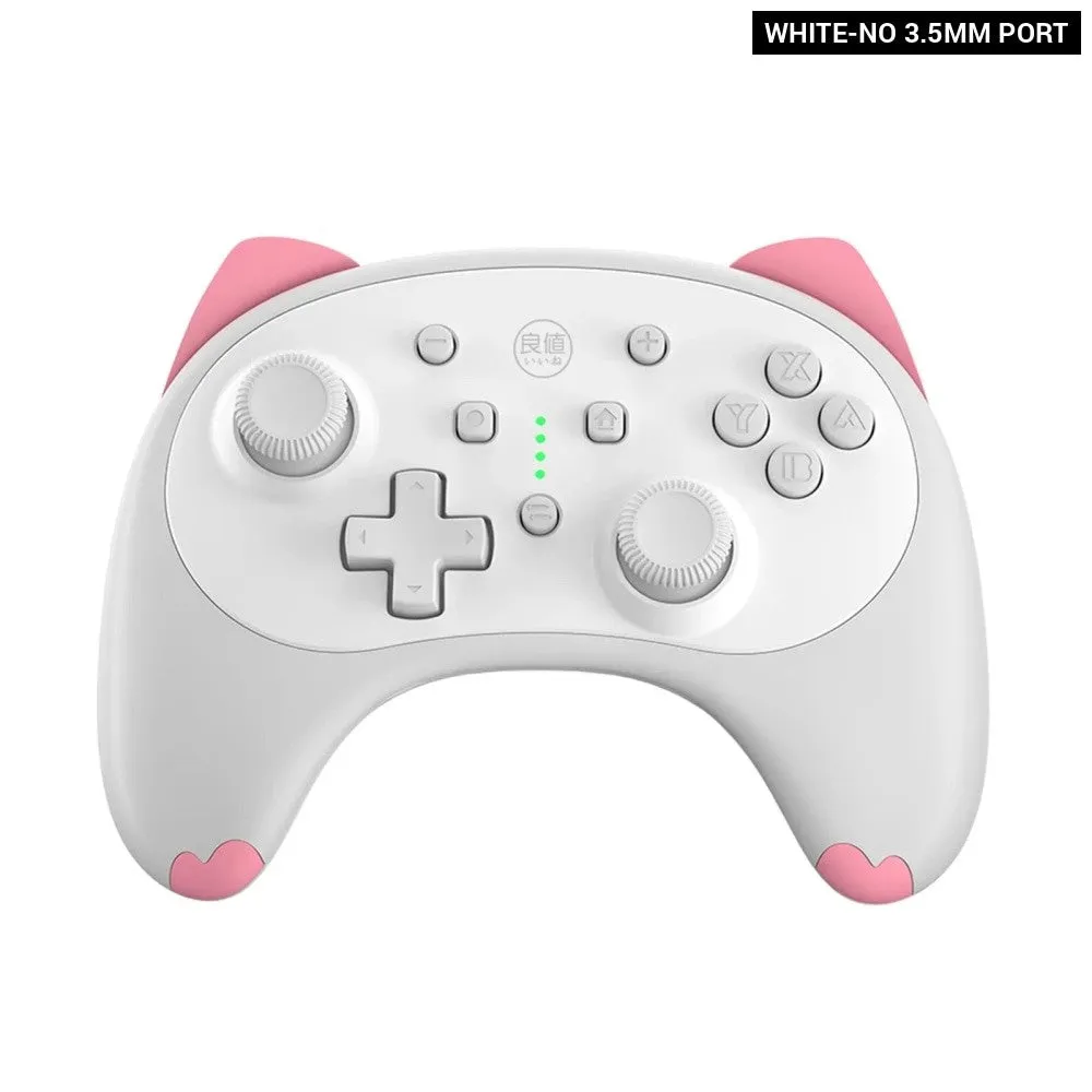 Cartoon Kitten Wake Up Voice Wireless Controller Headset Support Compatible Nintendo Switch/switch Lite/switch Oled