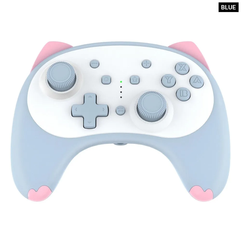 Cartoon Kitten Wake Up Voice Wireless Controller Headset Support Compatible Nintendo Switch/switch Lite/switch Oled