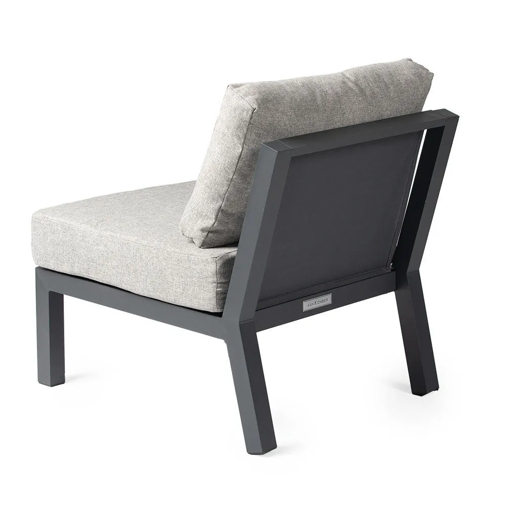 Caspian Armless Chair with Cushions