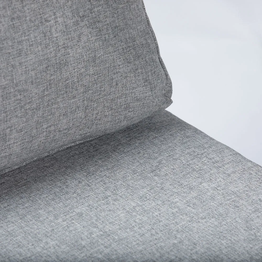 Caspian Armless Chair with Cushions
