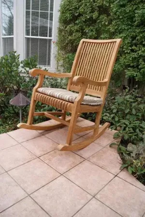 Classic Teak Rocker Chair cushion