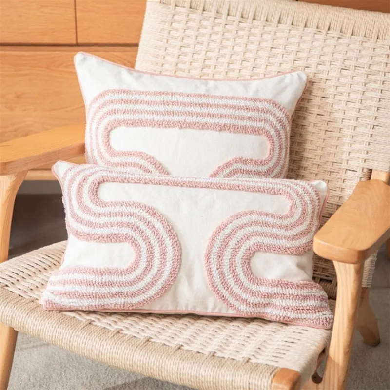 Cotton Candy Plush Scatter Cushion - S-Shaped