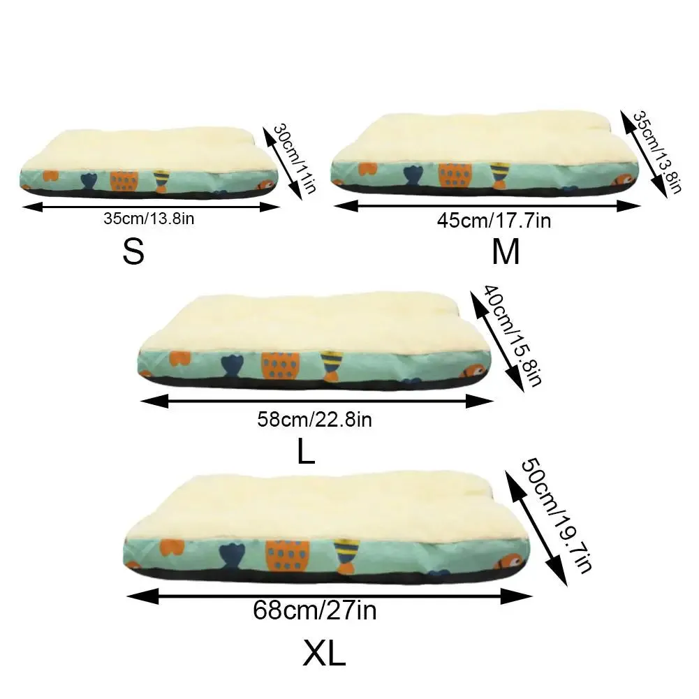 Cozy Cotton Pet Bed Mat for Dogs and Cats - Non-Slip, Machine Washable