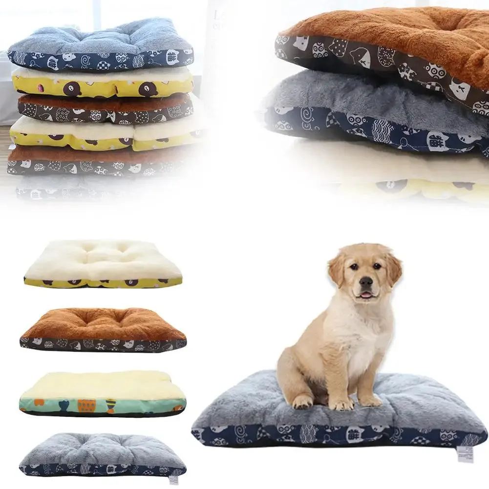 Cozy Cotton Pet Bed Mat for Dogs and Cats - Non-Slip, Machine Washable