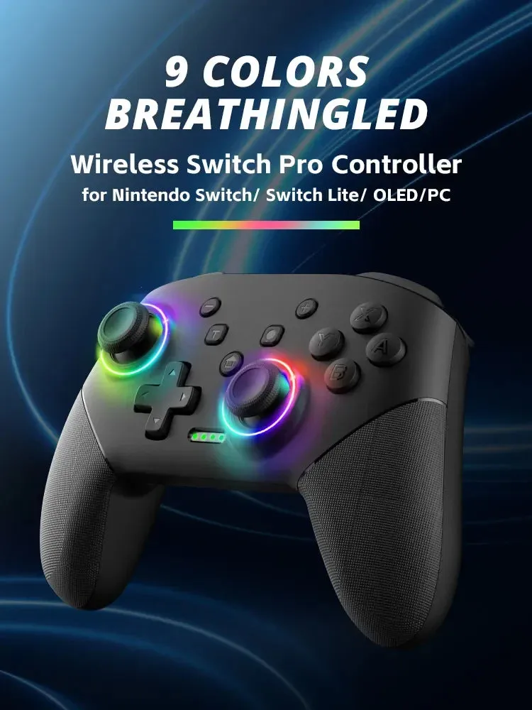 Data Frog Wireless Controller for Nintendo Switch Oled Lite 1000mah Battery Turbo Function