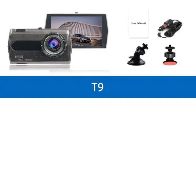 Dual Lens Dashcam Front Rear Night Vision Video Recorder G-Sensor Auto Registrator
