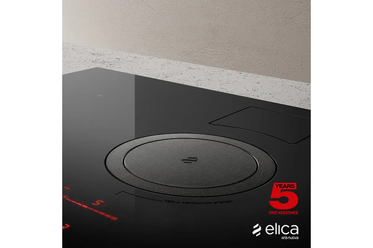 Elica Nikolatesla 83cm Built-in Duct Induction Hob | NIKOSWITCHDUCBL