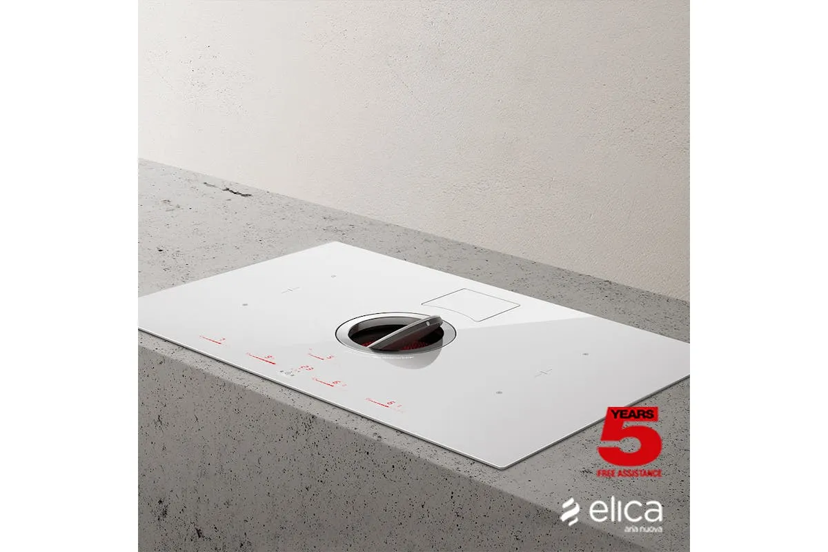 Elica Nikolatesla 83cm Built-in Duct Induction Hob | NIKOSWITCHDUCWH