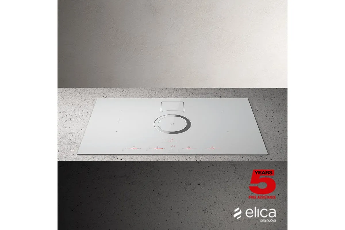 Elica Nikolatesla 83cm Built-in Duct Induction Hob | NIKOSWITCHDUCWH
