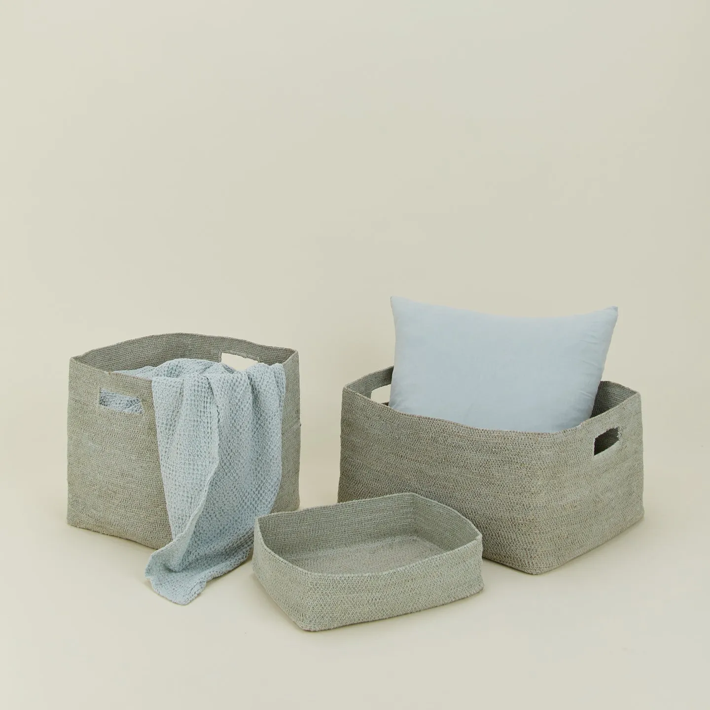 Essential Square Basket - Sky