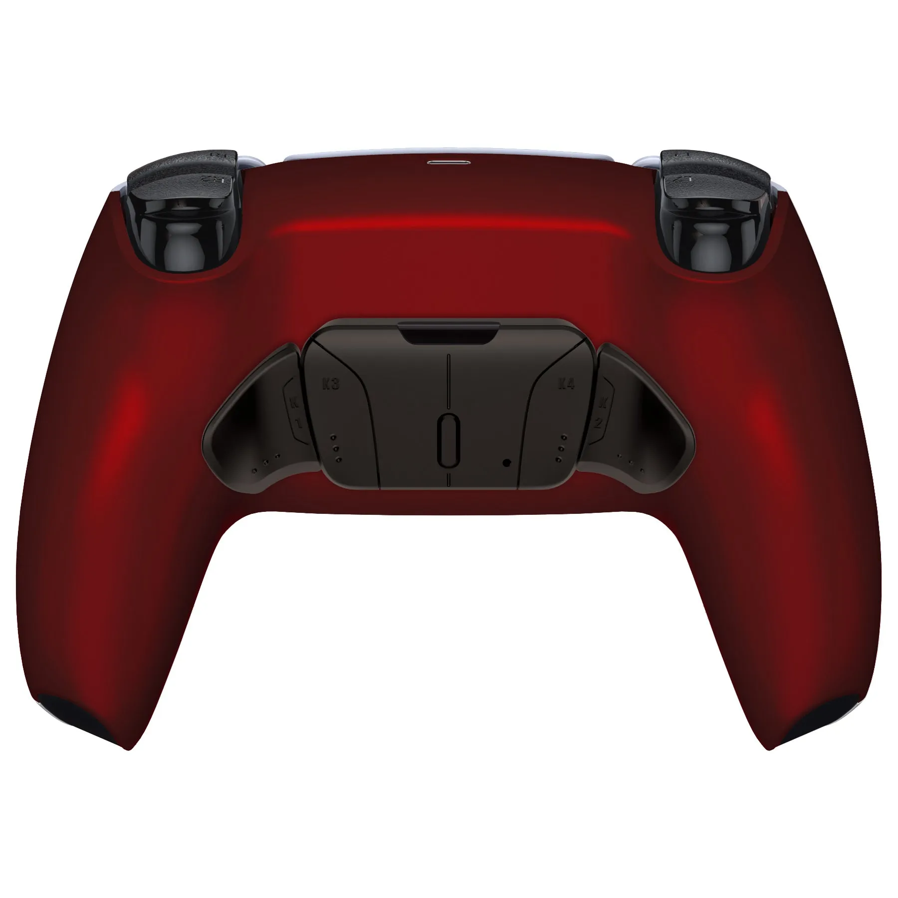 eXtremeRate Black Real Metal Buttons (RMB) Version RISE4 V3 Remap Kit for PS5 Controller BDM-030/040/050 - Scarlet Red - YPFJ7007G4